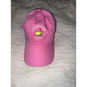 Masters Augusta 2013 women's pink hat with the Masters logo front buckle back‎